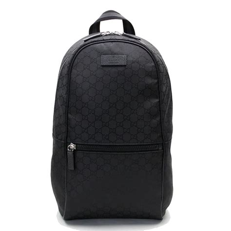 gucci black plus backpack|gucci guccissima slim backpack.